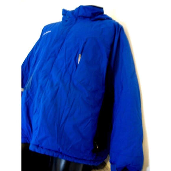 Columbia Jacket Men's 4XL Blue Black Gray Winter Coat Hooded. - Picture 5 of 10